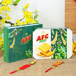 Bánh cracker vị lúa mì và rau AFC hộp 350g