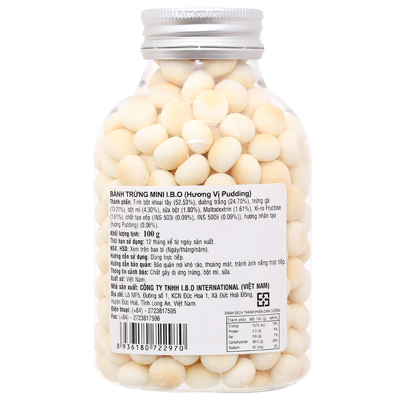 Bánh quy I.B.O vị đào hũ 100g (từ 6 tháng) 15