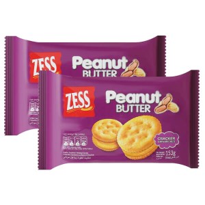 2 gói bánh quy bơ đậu phộng Zess 153g