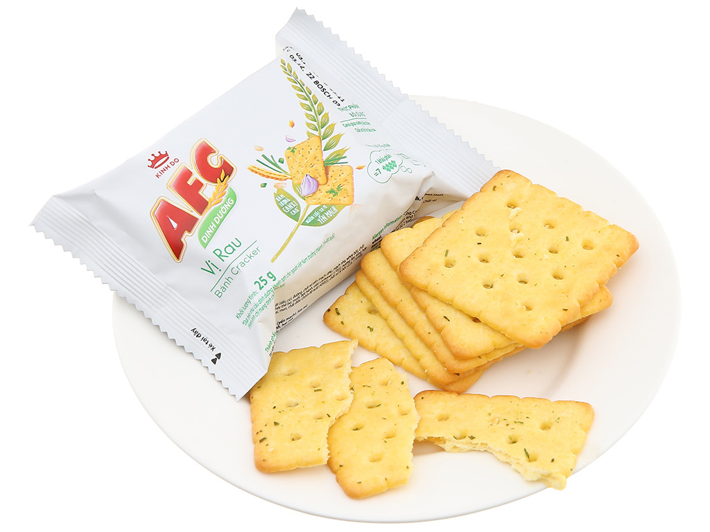 Bánh vị rau xanh AFC 4 gói x 21.5g giá tốt tại Bách hoá XANH
