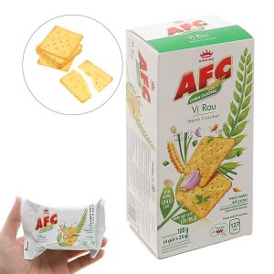 Bánh cracker vị rau AFC Dinh dưỡng hộp 100g