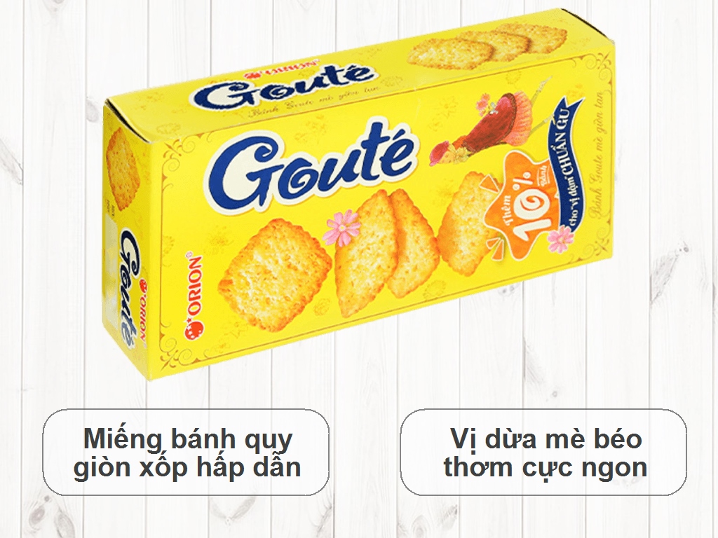 Gouté có đặc điểm gì tốt hơn so với các thương hiệu bánh khác?
