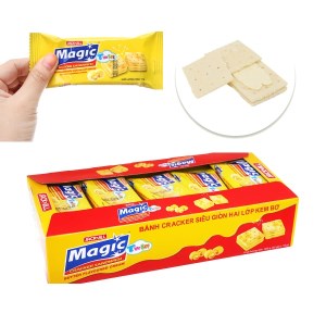 Bánh cracker hai lớp kem bơ Magic Twin hộp 300g