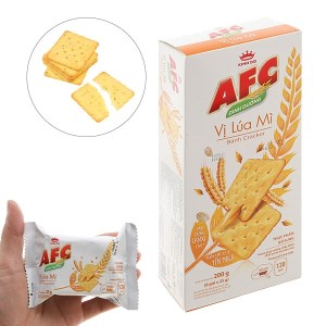Bánh cracker lúa mì AFC Dinh Dưỡng hộp 200g