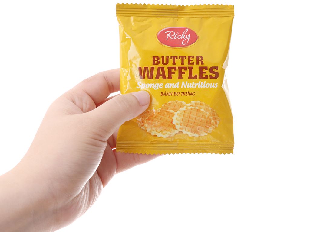 Bánh bơ trứng Butter Waffles Richy gói 270g 4