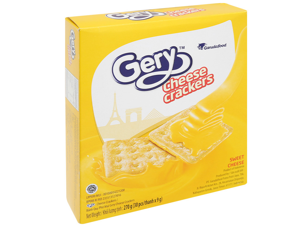 Bánh cracker phô mai Gery hộp 270g 11