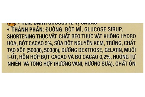 Bánh Choco-Pie vị Cacao hộp 180g (hộp 6 cái)