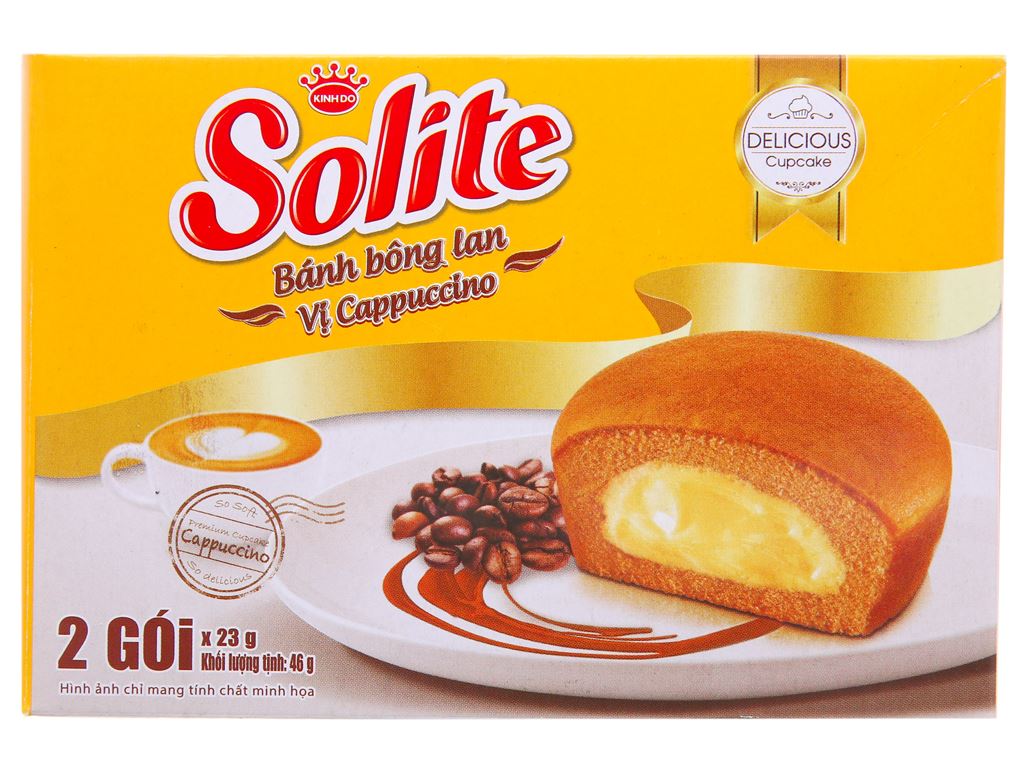 Bánh cappuccino Solite 2 cái x 23g giá tốt tại Bách hoá XANH