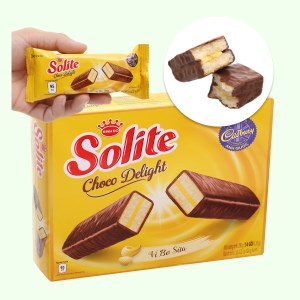 Bánh phủ socola vị bơ sữa Solite hộp 280g