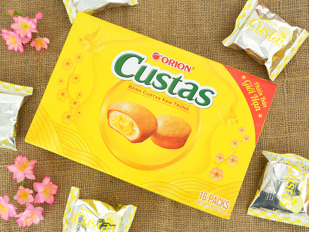 Bánh kem trứng Custas hộp 376g (16 cái) 3