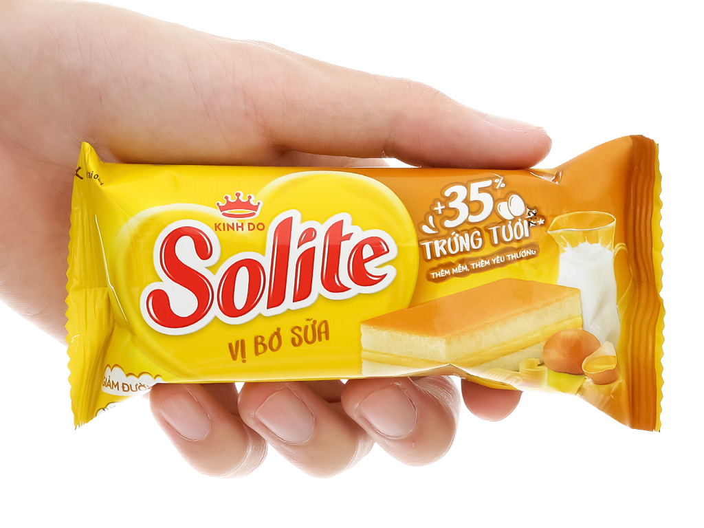 Bánh bông lan tầng kem bơ sữa Solite 374g tại Bách hóa XANH
