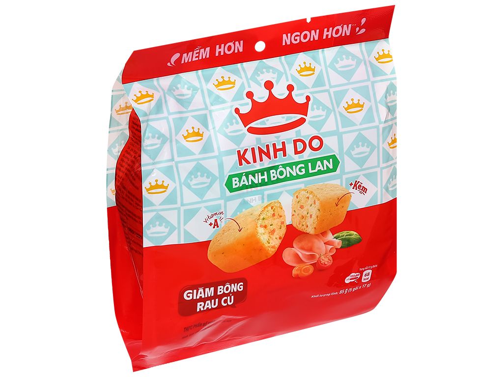Bánh bông lan giăm bông rau củ Kinh Đô 85g tại Bách hóa XANH