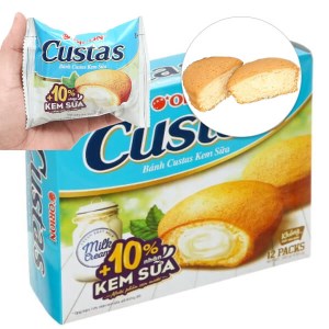 Bánh kem sữa Custas hộp 282g (12 cái)