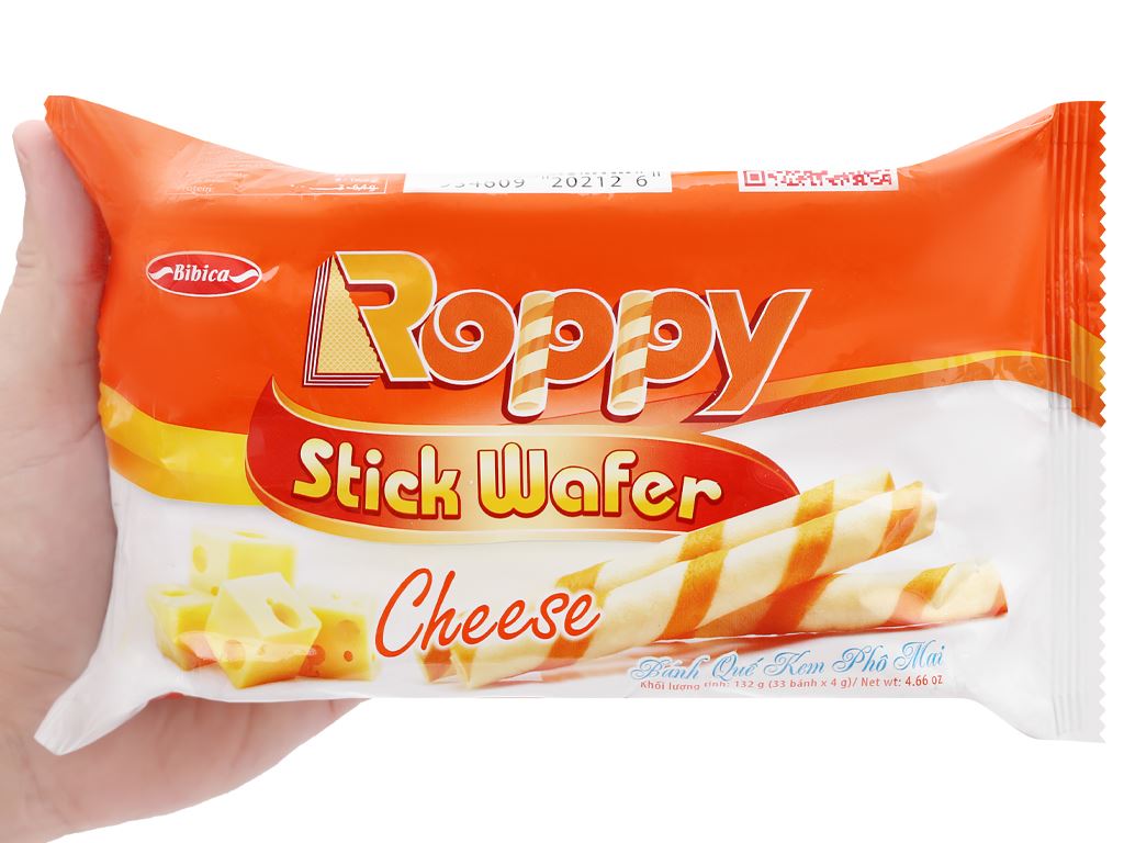 Bánh quế kem phô mai Roppy 132g giá tốt tại Bách hoá XANH
