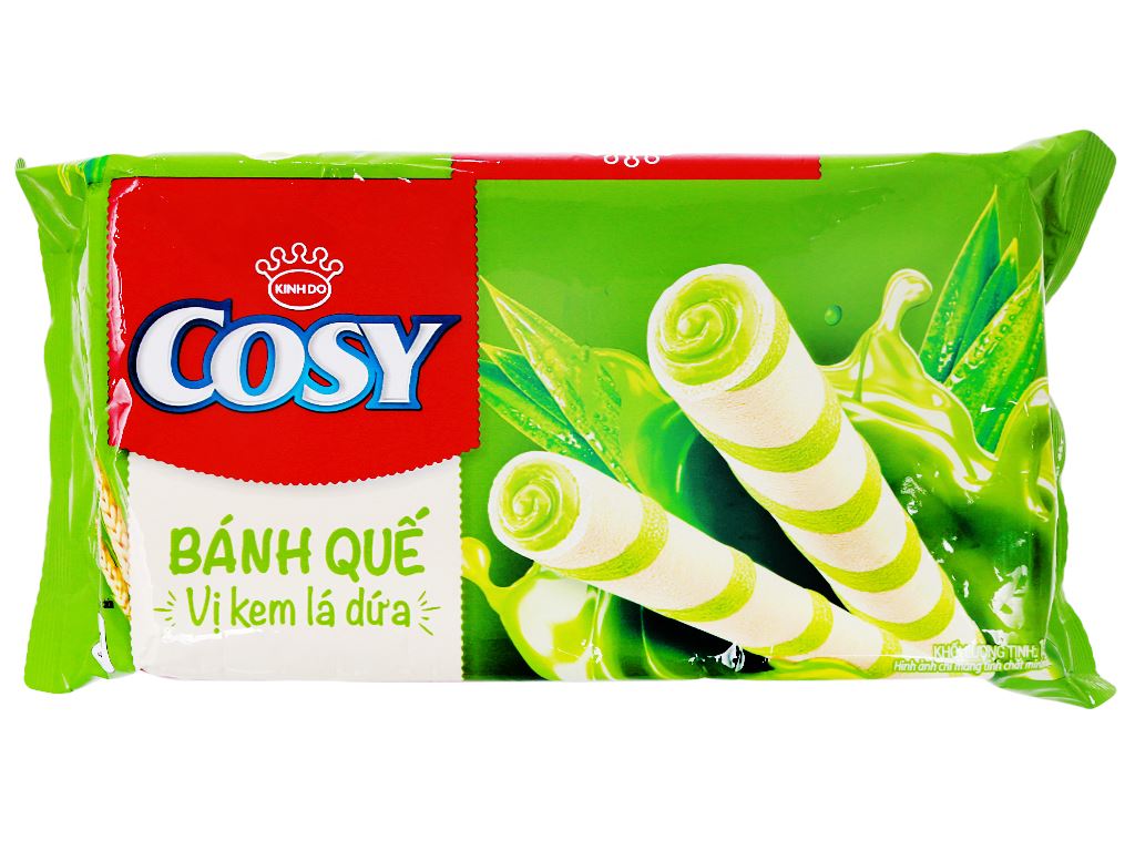 Bánh quế vị kem lá dứa Cosy gói 126g 0