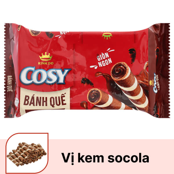 Bánh quế vị kem socola Cosy gói 117.6g
