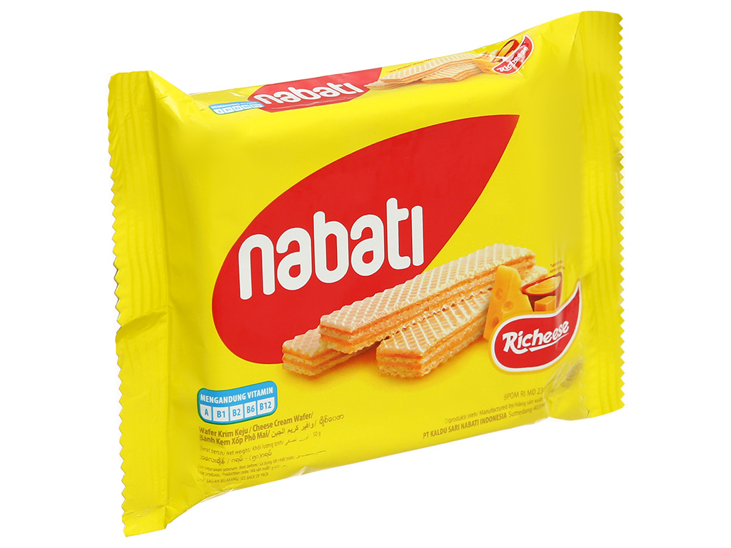 Bánh xốp nhân phô mai Nabati 50g giá tốt tại Bách hoá XANH