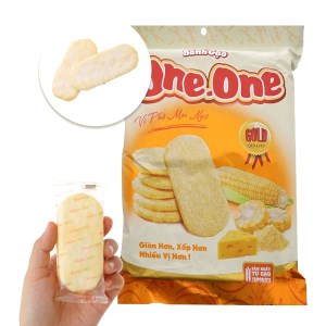 Bánh gạo ngọt vị phô mai bắp One One gói 118g