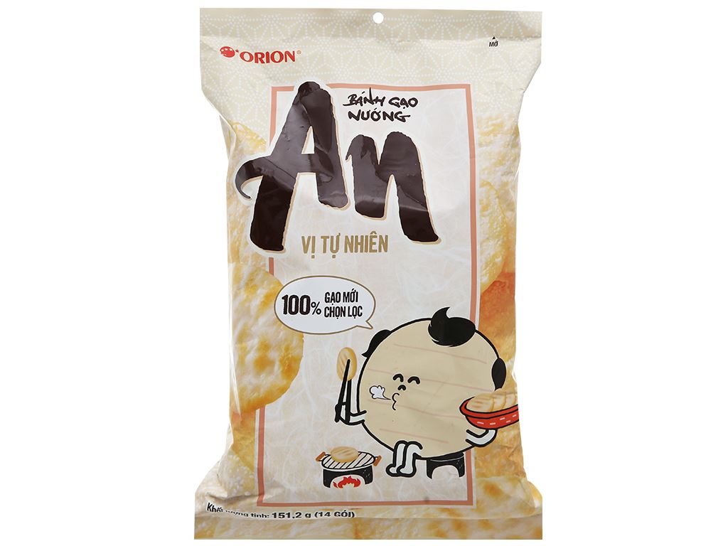Bánh gạo nướng vị tự nhiên Orion An gói 151.2g 8