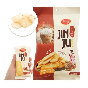 Bánh gạo vị bò nướng tiêu một nắng Richy Jinju Gold gói 134.4g