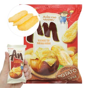 Bánh gạo vị khoai tây phô mai nướng Orion An gói 100.8g