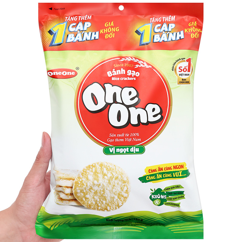 Bánh gạo One One vị tôm nướng gói 150g (từ 8 tháng) 9