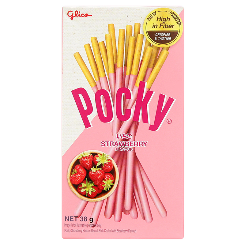 Bánh que Glico Pocky vị dâu hộp 38g (từ 3 tuổi) - Giao bao bì ngẫu nhiên 3