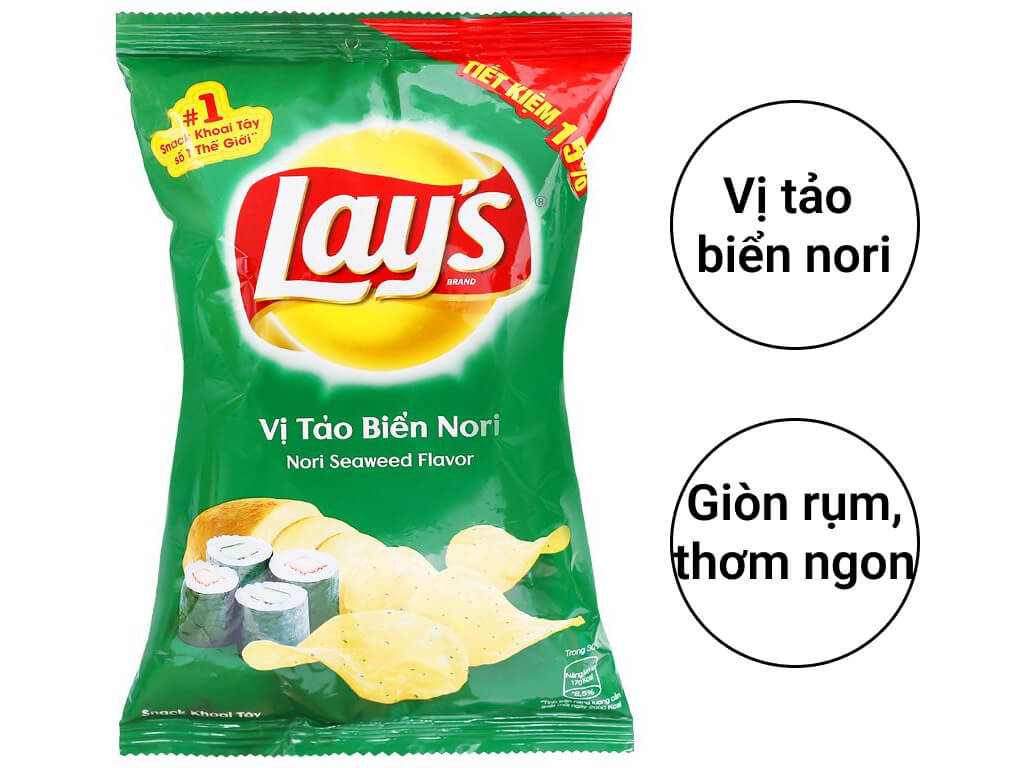 Snack khoai tảo biển Lay's 52g giá tốt tại Bách hoá XANH