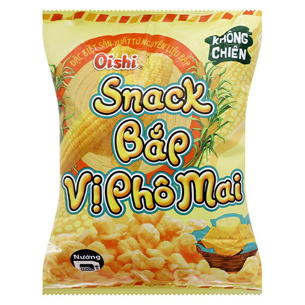 Snack Vị Bắp Phô Mai Oishi 35G (Từ 3 Tuổi)