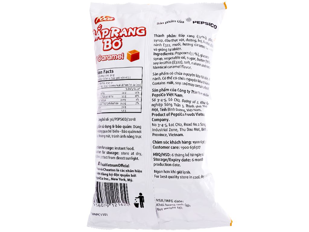 Snack bắp rang caramel Poca 100g giá tốt tại Bách hoá XANH