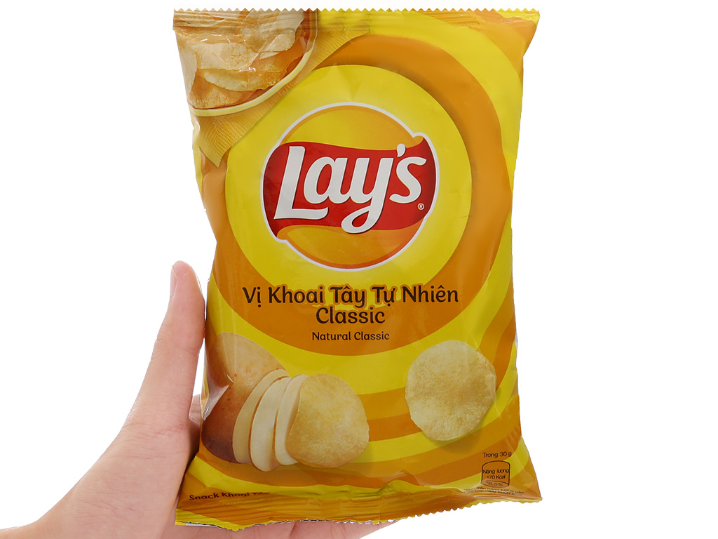 Snack khoai tây tự nhiên Lay's 30g giá tốt tại Bách hoá XANH