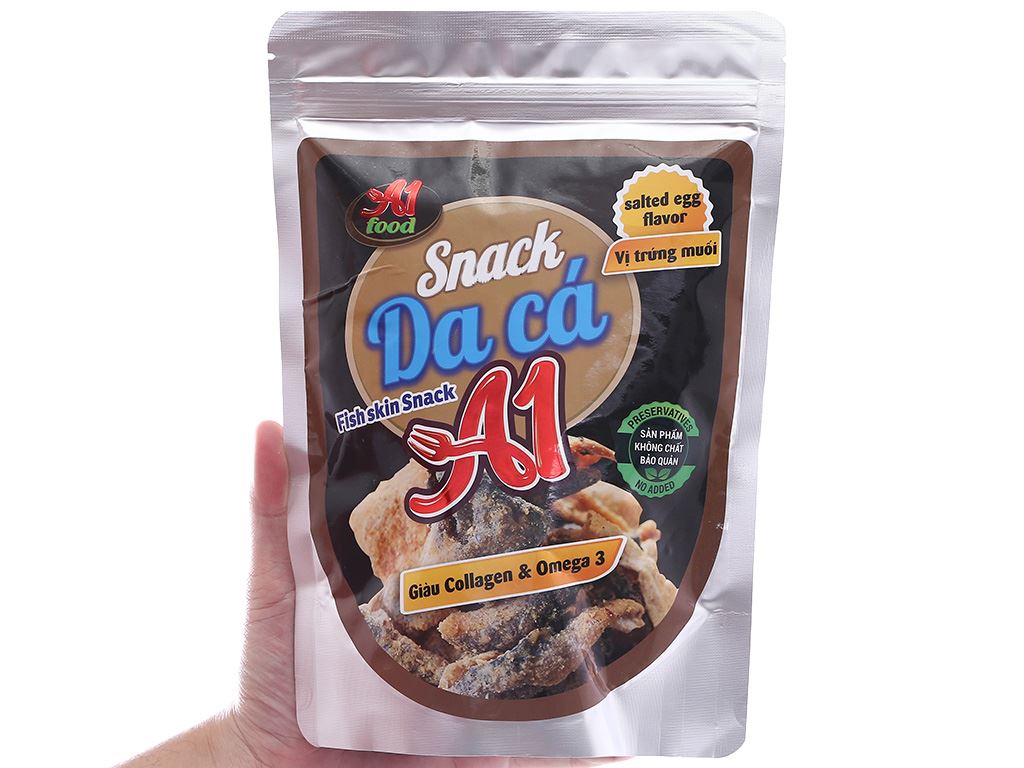 Snack da cá trứng muối A1 Food 90g giá tốt tại Bách hoá XANH