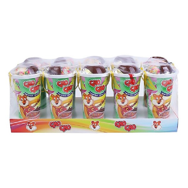 Lốc 10 Ly Bánh Que Chấm Socola Vị Mè Chocho 40G (Từ 2 Tuổi)