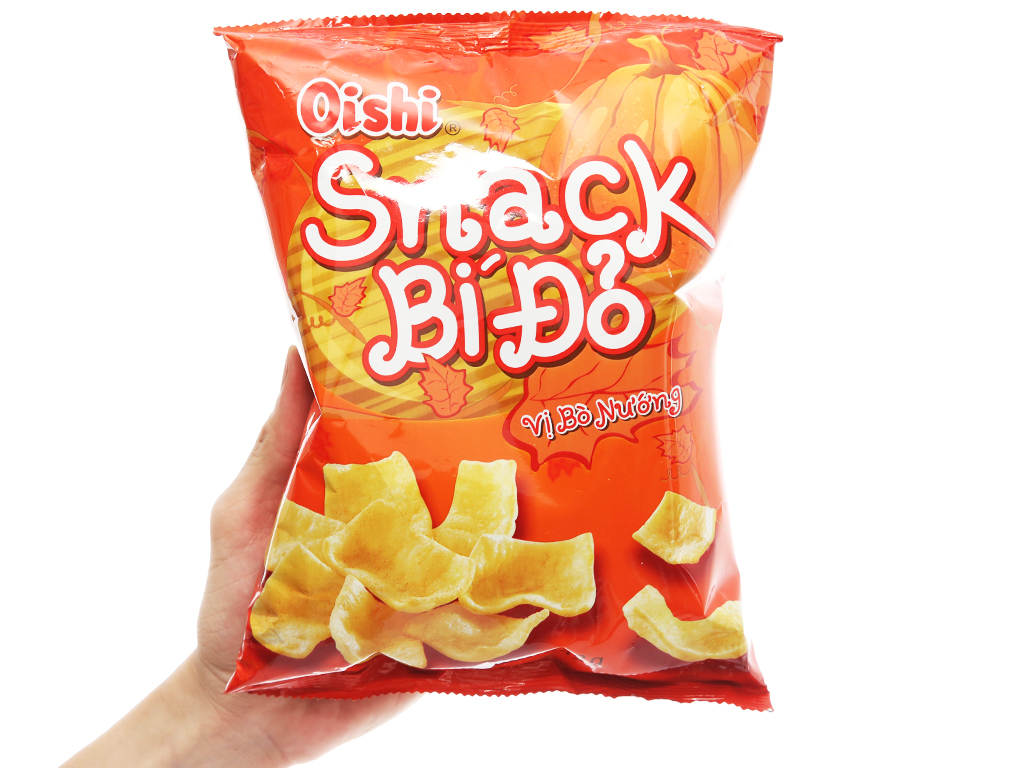 Snack bí đỏ vị bò nướng Oishi gói 40g