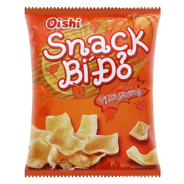 Snack Bí Đỏ Vị Bò Nướng Oishi 35G (Từ 3 Tuổi)