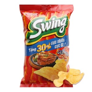 Snack vị bít tết Swing 63g