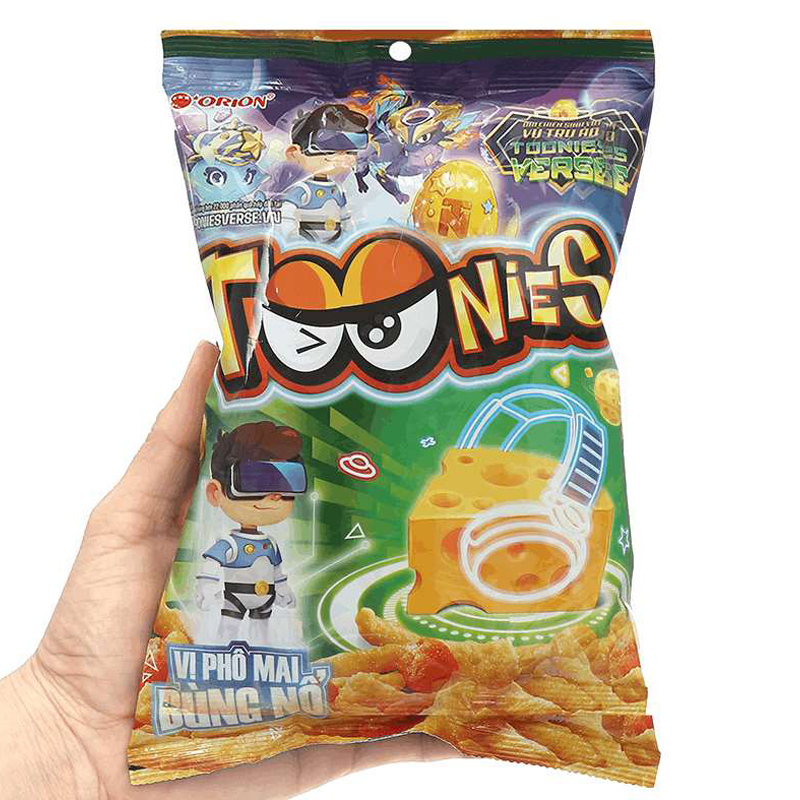 Snack Orion Toonies vị phô mai gói 35g (từ 2 tuổi) 3