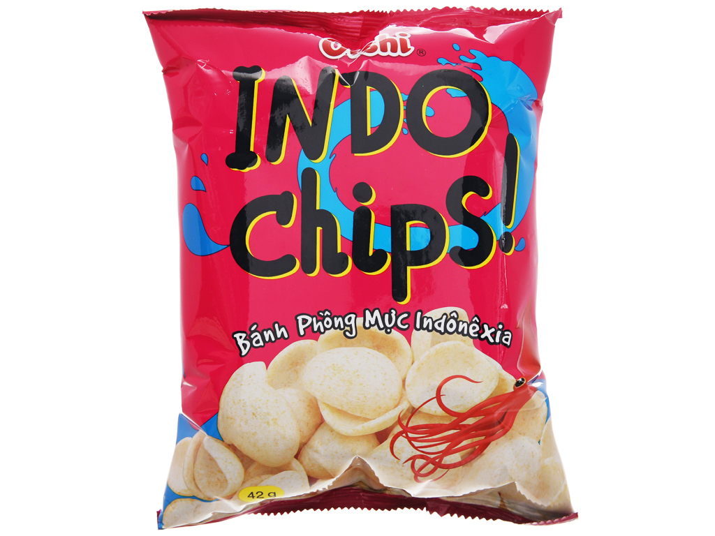 Snack phồng mực Oishi Indo Chips gói 40g