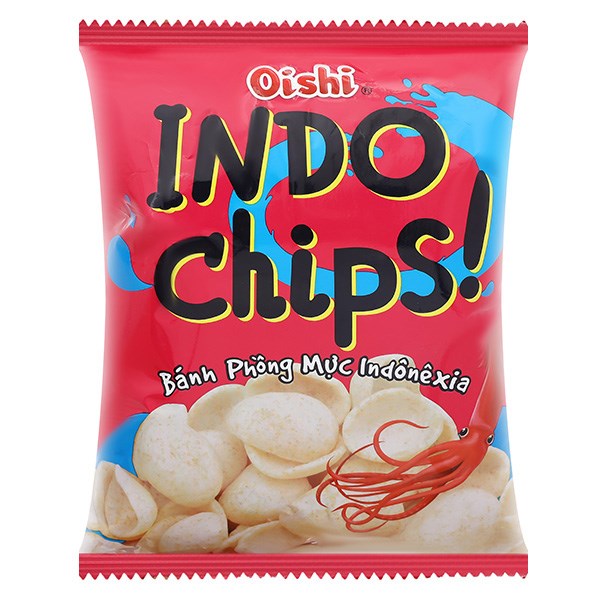 Snack Vị Bánh Phồng Mực Oishi Indo Chips 35G (Từ 3 Tuổi)