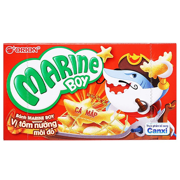 Bánh cá Marine Boy vị tôm nướng môi đỏ giá tốt - AVAKids.com