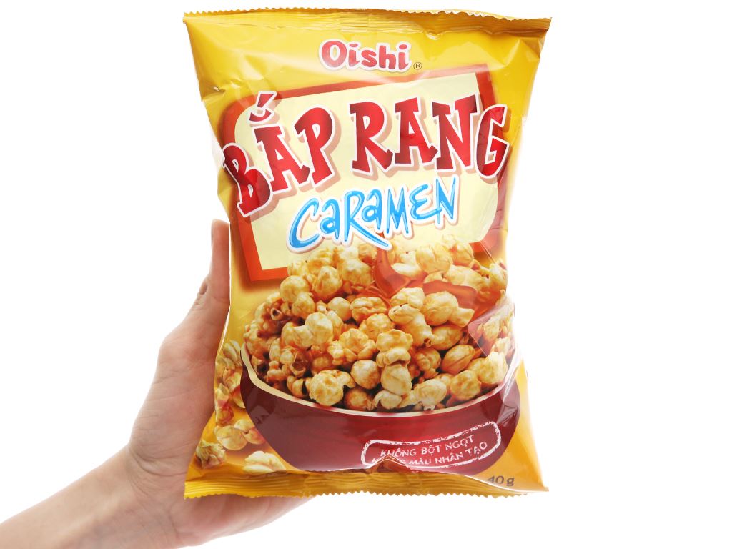 Snack bắp rang caramen Oishi 40g giá tốt tại Bách hoá XANH