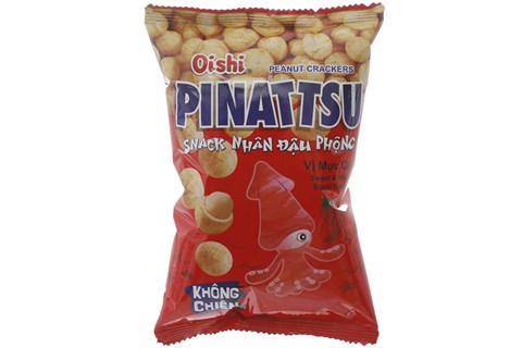 Snack nhân đậu phông Oishi vị Mực cay 48g