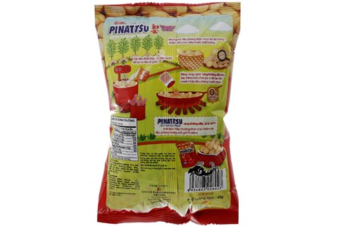 Snack nhân đậu phông Oishi vị Mực cay 48g