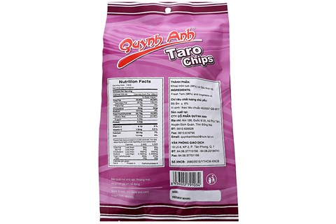 Khoai môn sấy Quỳnh Anh gói 200g