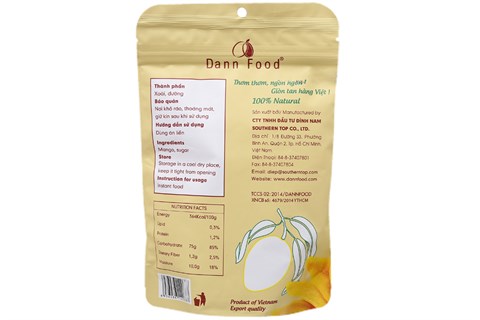 Xoài sấy dẻo Đỉnh Nam gói 100g