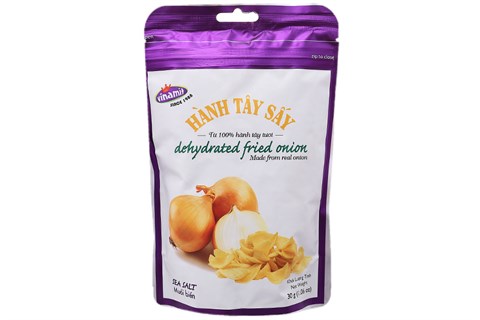 Hành tây sấy Vinamit vị muối biển gói 30g