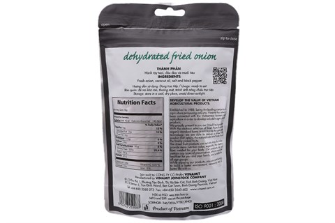 Hành tây sấy Vinamit vị muối tiêu gói 30g