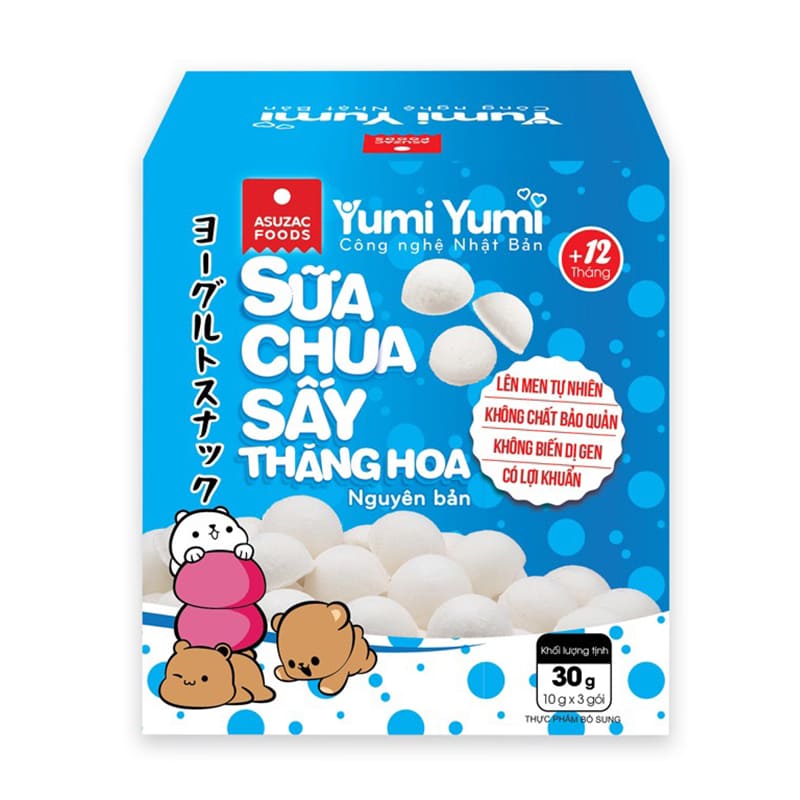 Sữa chua khô sấy thăng hoa vị nguyên bản Yumi Yumi hộp 30g