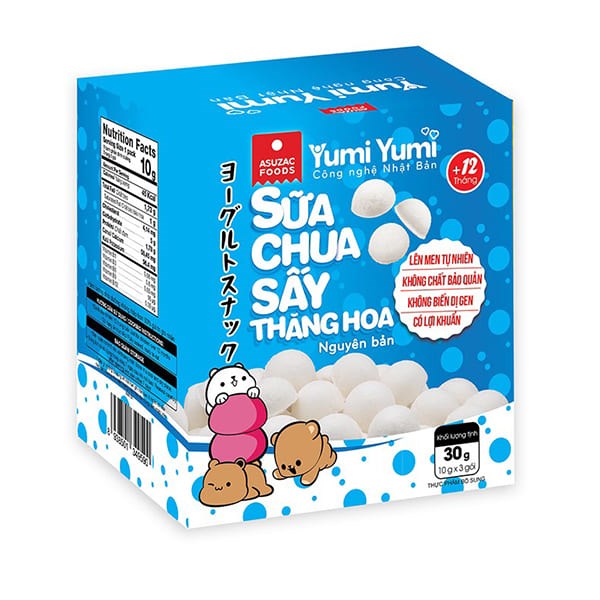 Sữa Chua Khô Sấy Thăng Hoa Vị Nguyên Bản Yumi Yumi Hộp 30G (Từ 1 Tuổi)