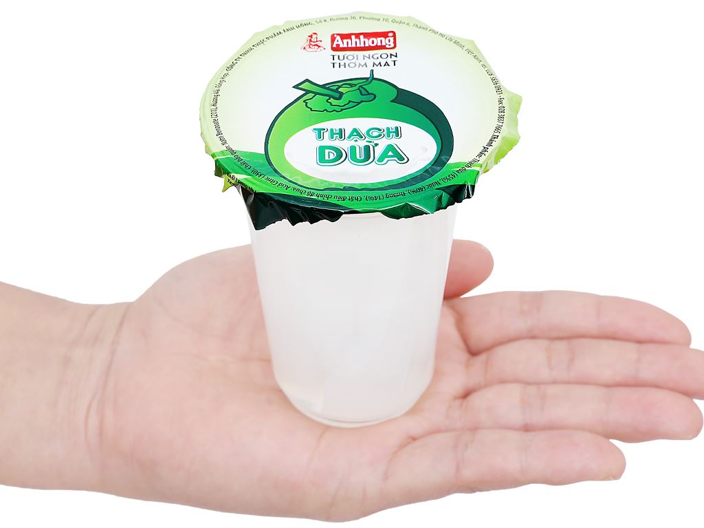 Thạch dừa Ánh Hồng lốc 6 ly 190g 5
